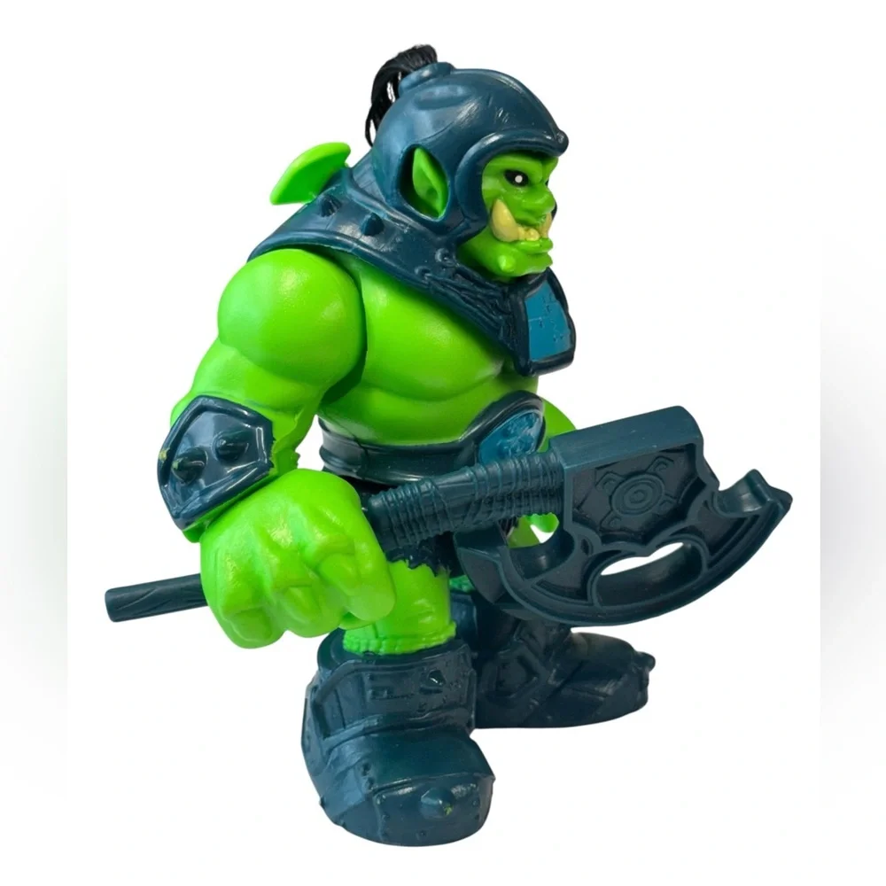 Fisher Price Imaginext Castle Green Ogre Troll Figure Toy ORC Figure Axe Weapon